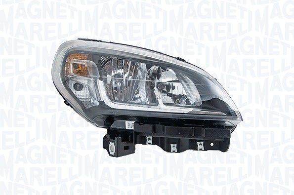 MHM201 MAGNETI MARELLI Right, W21W, PY21W, H7/H7, without front fog light, with indicator, with low beam, for left-hand traffic, with bulbs Left-hand/Right-hand Traffic: for left-hand traffic, Frame Colour: black Front lights 712104979992 buy