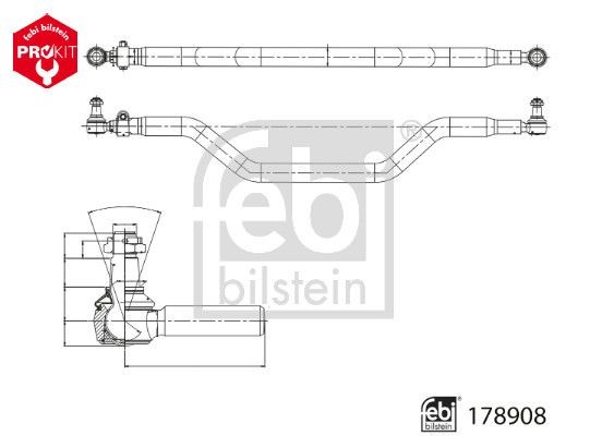 FEBI BILSTEIN Steering bar 178908