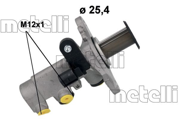 05-1251 METELLI Brake master cylinder SEAT D1: 25,40 mm, Aluminium