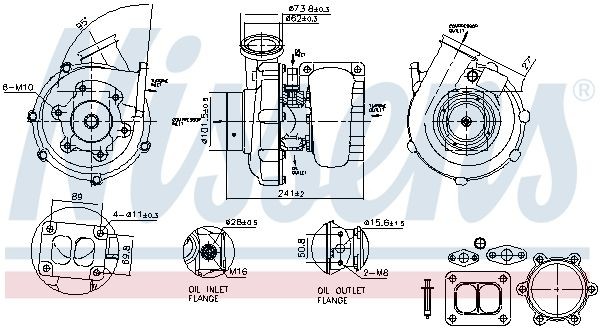 NISSENS 93337 Turbolader für MAN TGA LKW in Original Qualität