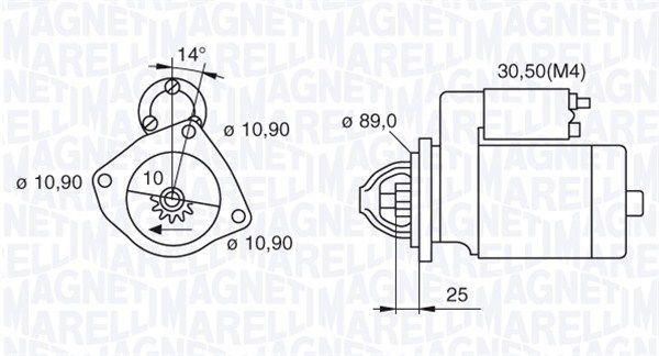063523680820 MAGNETI MARELLI Anlasser IVECO EuroTech MH