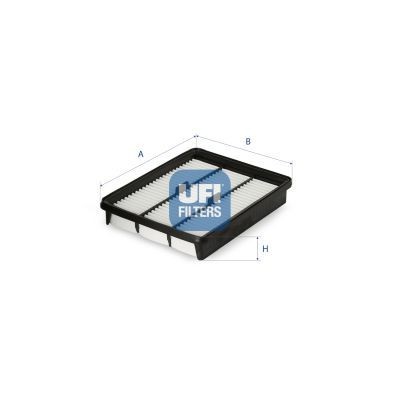UFI 30.C42.00 Air filter 42mm, 189mm, 233,7mm, Filter Insert