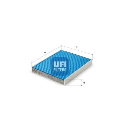 UFI 34.115.00 Pollen filter with antibacterial action, 236 mm x 183,5 mm x 35 mm