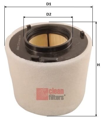 MA3501 CLEAN FILTER Air filters AUDI 153mm, Filter Insert