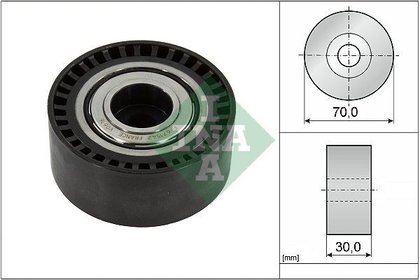 Original INA Deflection / guide pulley, v-ribbed belt 532 0923 10 for MERCEDES-BENZ A-Class
