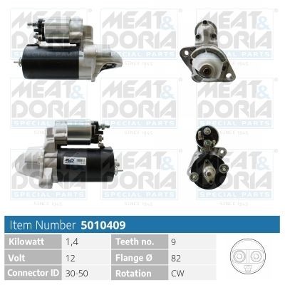 MEAT & DORIA 5010409 Starter motor 078 911 023DX