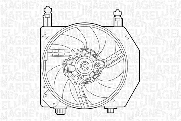 Original 069422305010 MAGNETI MARELLI Cooling fan assembly FORD