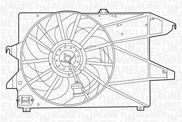 Ford MONDEO Air conditioner fan 1827042 MAGNETI MARELLI 069422396010 online buy
