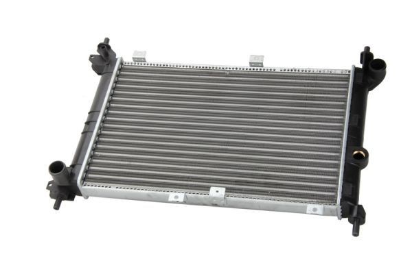 THERMOTEC D7X019TT Engine radiator Aluminium, Plastic, for vehicles with/without air conditioning, 340 x 505 x 42 mm, Manual Transmission, Mechanically jointed cooling fins