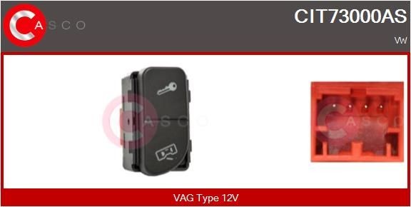 CASCO CIT73000AS Switch, door lock system 5Z0962125