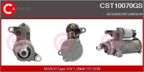 CASCO Starter motor CST10070GS Audi A4 2021