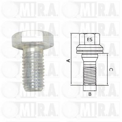 MI.R.A. 29/1680 Wheel bolt and wheel nuts FIAT 126 price