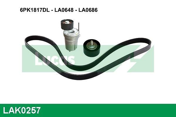 LUCAS LAK0257 V-Ribbed Belt Set 11282339110