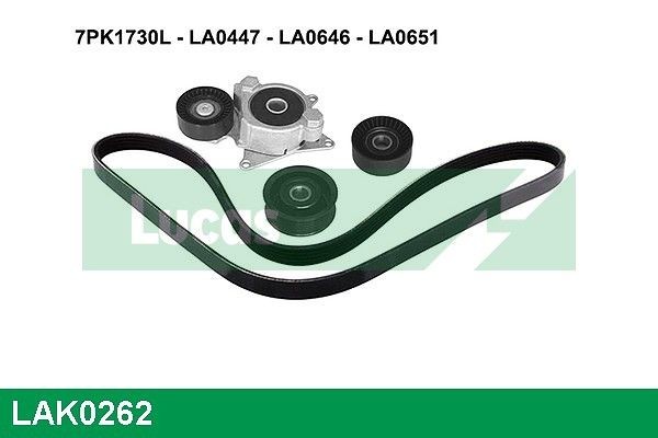 LUCAS LAK0262 Deflection / Guide Pulley, v-ribbed belt 16604-26012