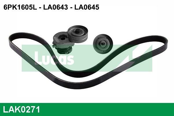 LUCAS LAK0271 Serpentine belt kit Opel l08 1.7 CDTI 110 hp Diesel 2007 price