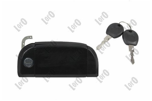 ABAKUS Delante, derecha, con cilindro de cierre, con llave, negro Manilla de puerta 132-053-024 comprar online