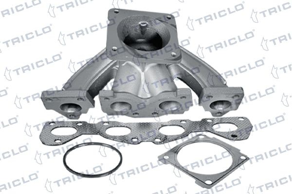 TRICLO with gaskets/seals, with bolts/screws Manifold, exhaust system 350518 buy