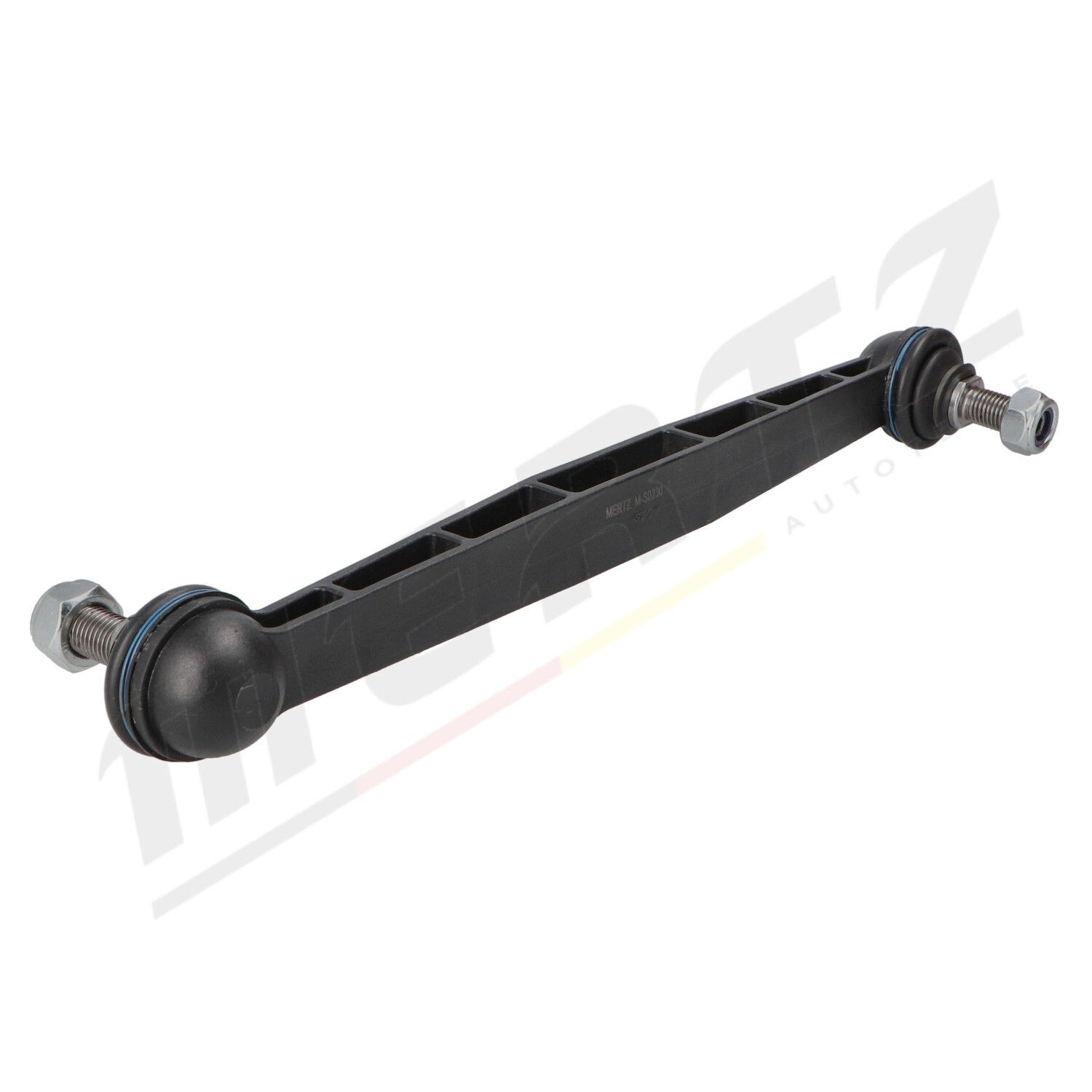 M-S0230 Anti-roll bar linkage M-S0230 MERTZ Front Axle Left, Front Axle Right, 300mm, M12x1,5 , with nut, Plastic
