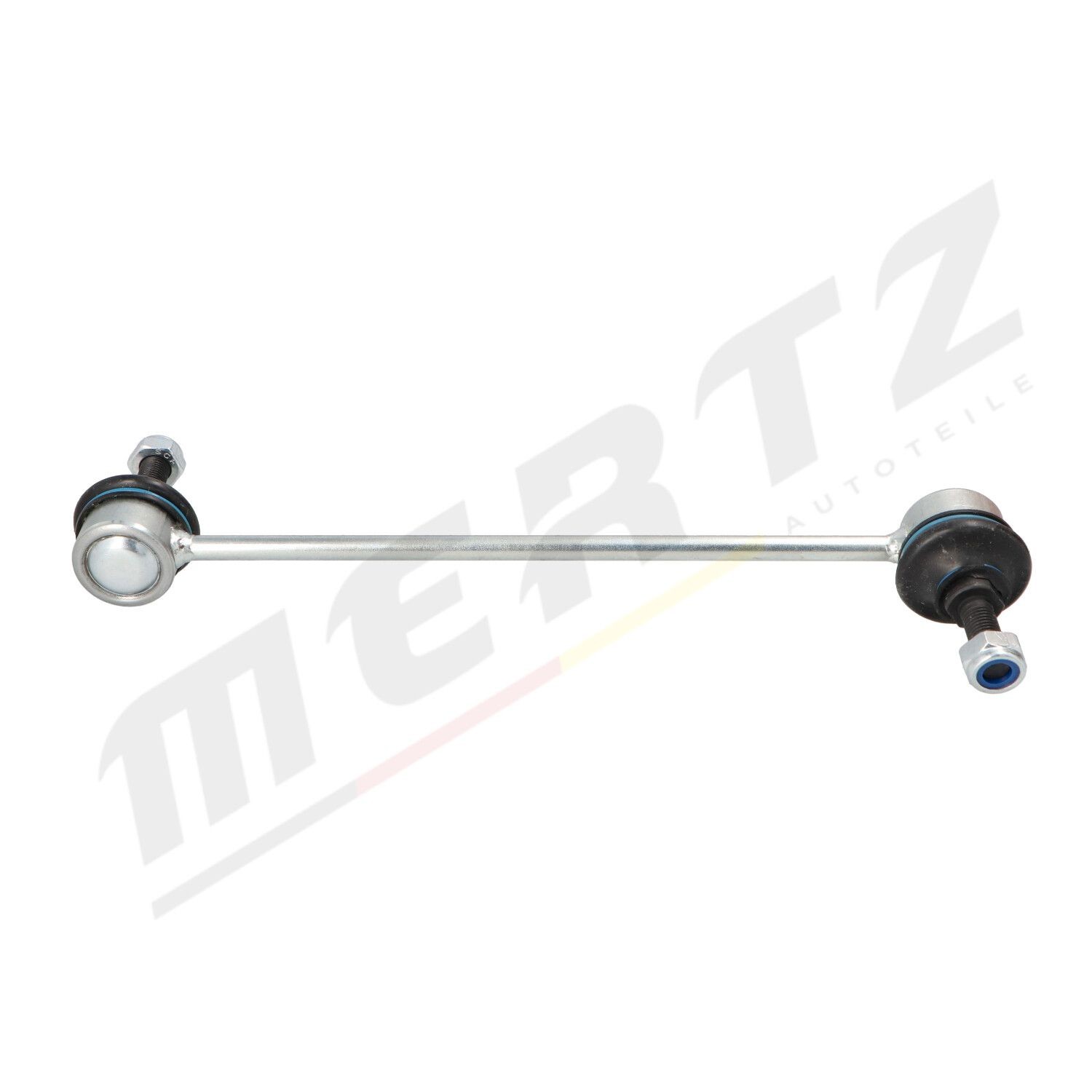 MERTZ M-S0341 Anti-roll bar link Front Axle Left, Front Axle Right, 258mm, M10x1,5 , with nut, Steel