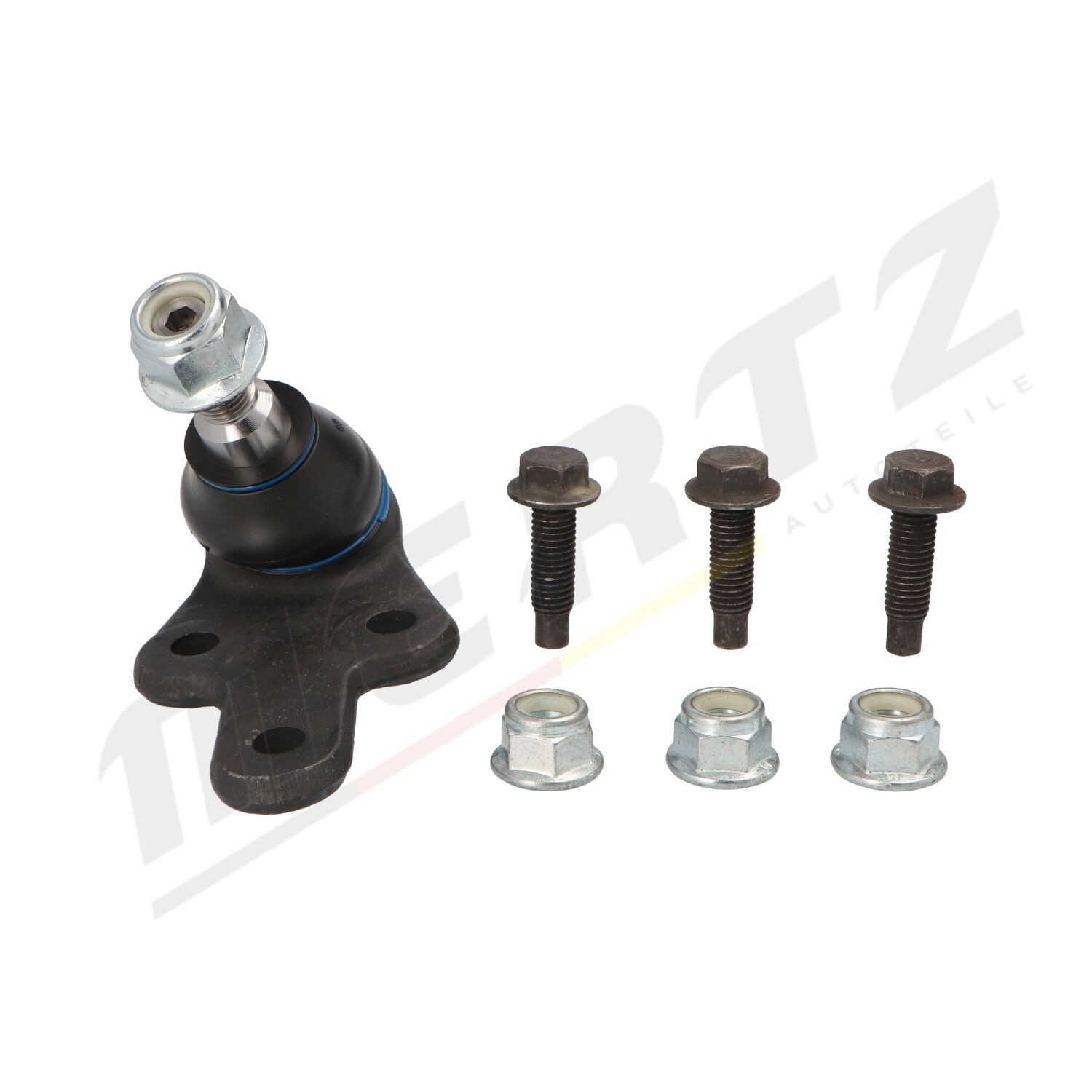 Suspension ball joint MERTZ Front Axle Left, Front Axle Right, with attachment material, 21mm, M14x1,5mm - M-S0640