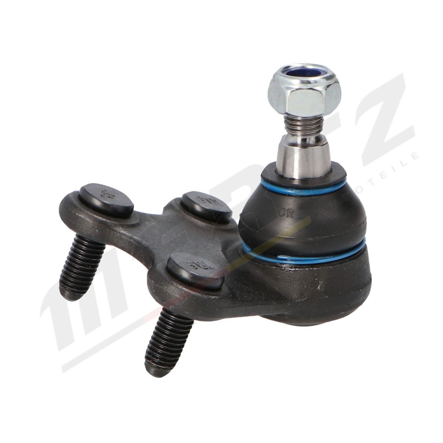 M-S0872 MERTZ Suspension ball joint SKODA Front Axle Right, with nut, with bolts/screws, 4,9mm, M12x1,5, M10x1,5mm