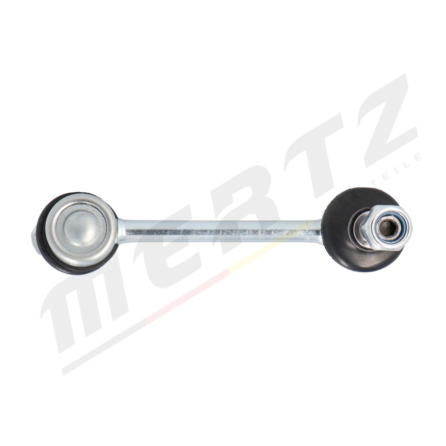 MERTZ M-S1764 Anti-roll bar link Front Axle Left, Front Axle Right, 129mm, M12x1,25 , with nut, Steel