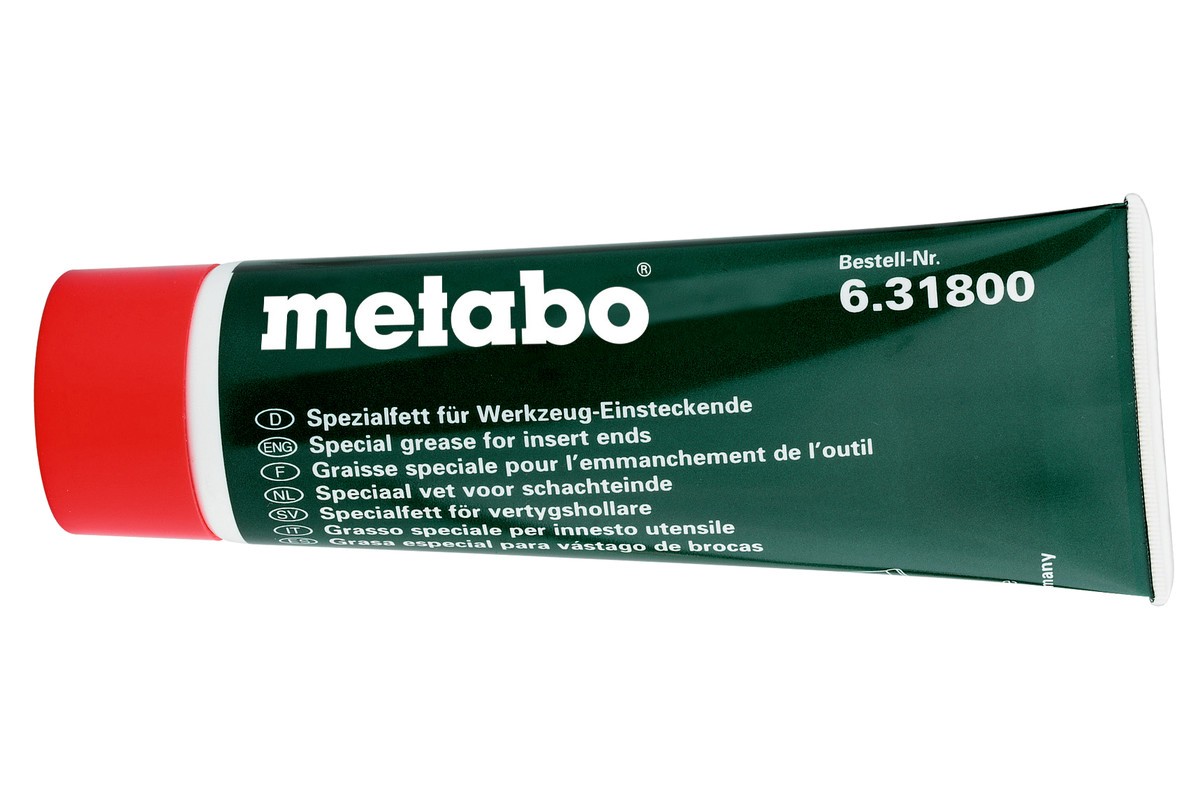 METABO SPECIAL GREASE FOR, TOOL SHANK END 631800000 Grease Capacity: 100ml
