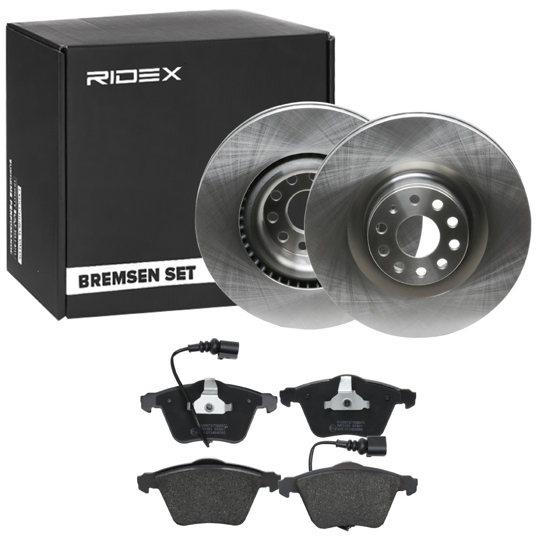 RIDEX 3405B1778 Brake discs and pads set Passat B6 Variant 2.0 TDI 16V 4motion 140 hp Diesel 2006 price