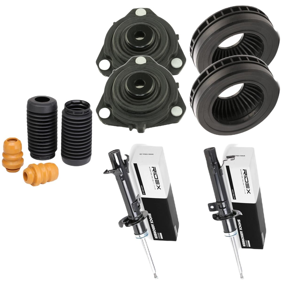 Suspension kit, coil springs / shock absorbers RIDEX - 1185S0062