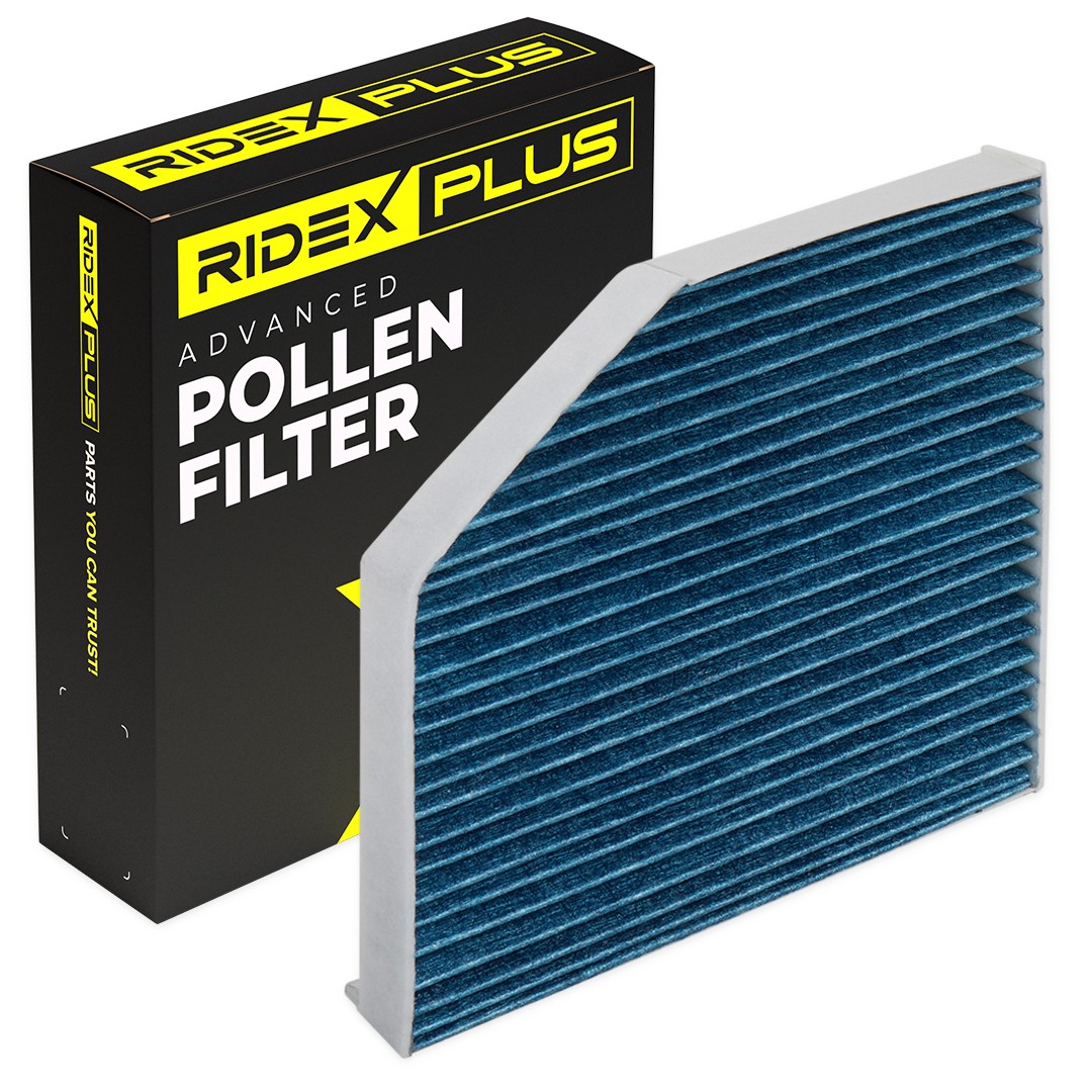 Original RIDEX PLUS Air conditioner filter 424I0509P for AUDI A6