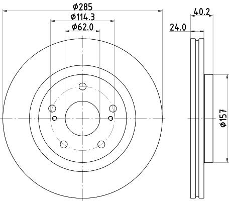 Suzuki SAMURAI Brake discs and rotors 18364869 HELLA 8DD 355 134-741 online buy