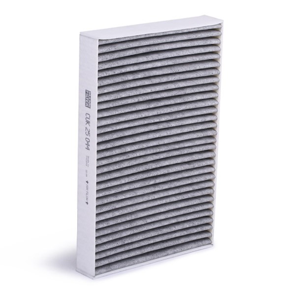 MANN-FILTER CUK25044 Air conditioner filter Activated Carbon Filter, 244 mm x 157 mm x 30 mm