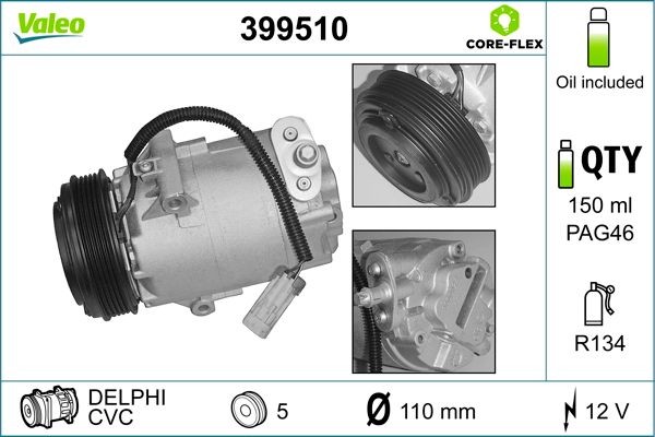 VALEO 399510 Coil, magnetic-clutch compressor 6854021