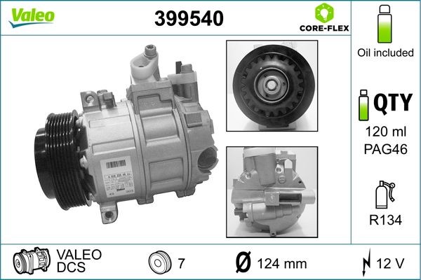 VALEO 399540 Air conditioning compressor 001 230 49 11