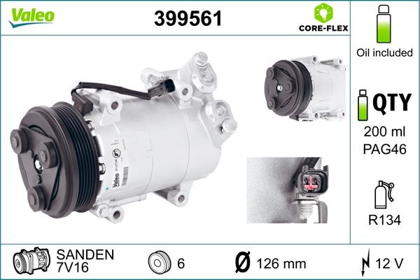 VALEO 399561 Air conditioning compressor MAZDA experience and price