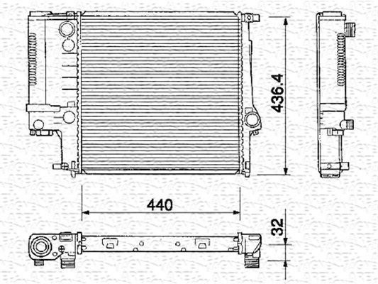 BM218 MAGNETI MARELLI 350213218000 Engine radiator 1711.1.728.906