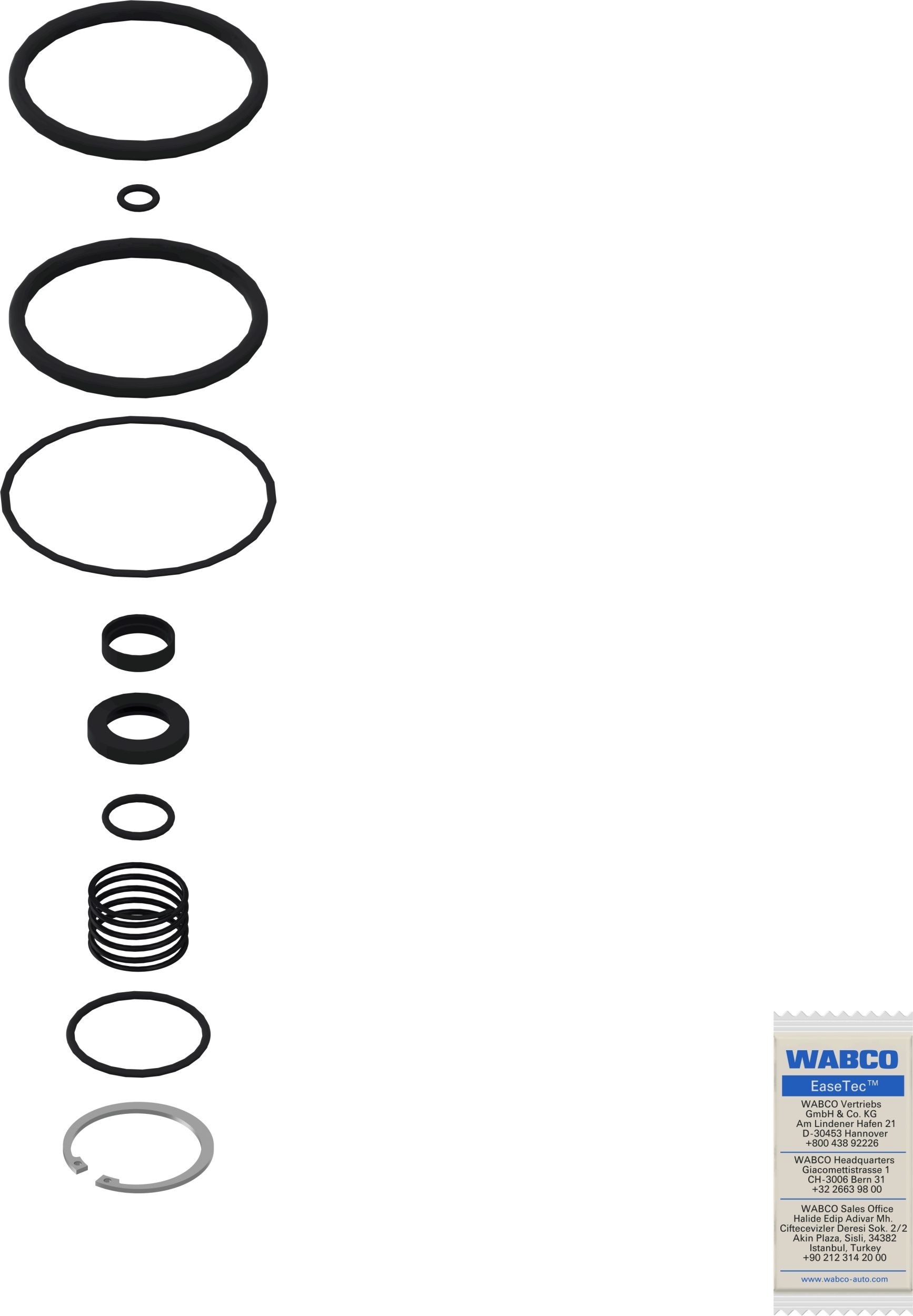WABCO 4730170002 Repair Kit, relay valve