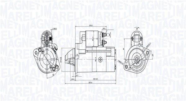 BM952 MAGNETI MARELLI 350213952000 Engine radiator A2035000803