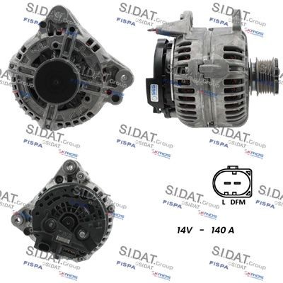 SIDAT 12V, 140A, B+ M8, Ø 56 mm Generator A12BH0005 buy