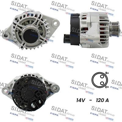 SIDAT A12DE0544A2 Alternators Fiat Tipo Estate 1.6 D 120 hp Diesel 2018 price
