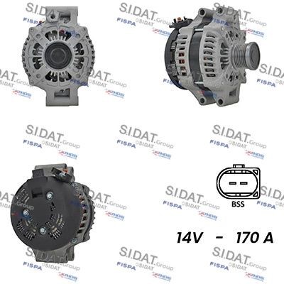 SIDAT A12DE0789A2 Alternator Freewheel Clutch 12-31-7-585-940