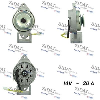 SIDAT 12V, 20A, Ø 65 mm Generator A12MA0313A2 buy