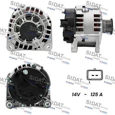 SIDAT A12VA0042A2 Alternator Freewheel Clutch 91-12-331