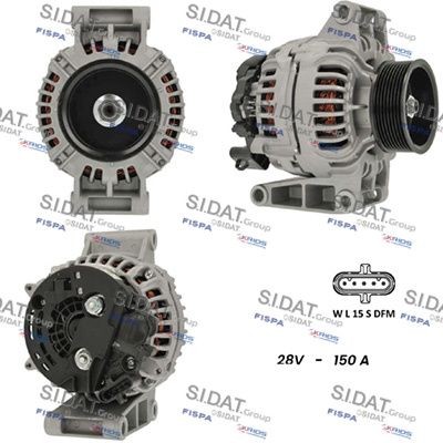 SIDAT A24BH0048 Starter motor 015 154 0102