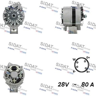 SIDAT A24BH0061A2 Dynamo / Alternator 7485003228