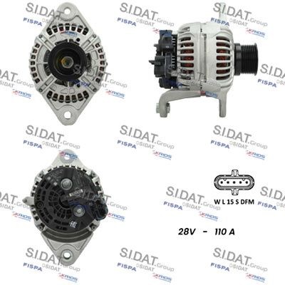 SIDAT A24BH0082 Lichtmaschine für VOLVO FH 12 LKW in Original Qualität