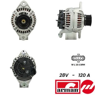SIDAT 24V, 120A, B+ M8, Ø 73 mm Generator A24BH0085AS buy
