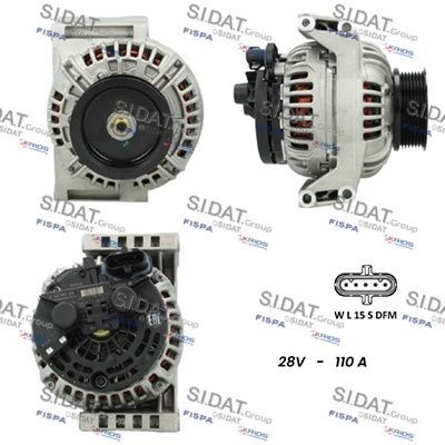 SIDAT A24BH0098 Lichtmaschine für DAF XF 105 LKW in Original Qualität
