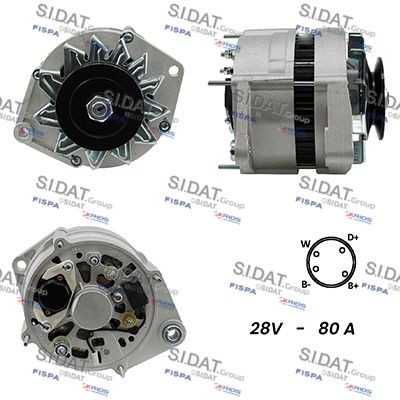 SIDAT A24BH0103A2 Lichtmaschine für IVECO EuroStar LKW in Original Qualität