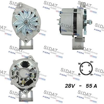 SIDAT A24BH0152A2 Lichtmaschine für VOLVO FL 4 LKW in Original Qualität